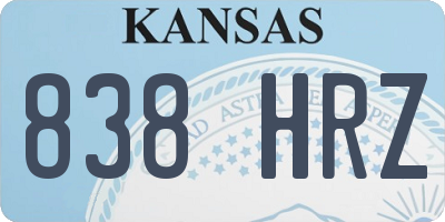 KS license plate 838HRZ