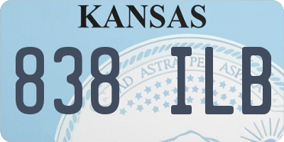 KS license plate 838ILB