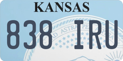 KS license plate 838IRU
