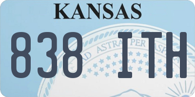 KS license plate 838ITH
