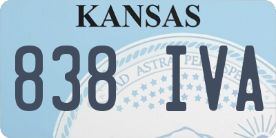 KS license plate 838IVA