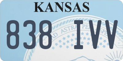 KS license plate 838IVV