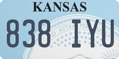 KS license plate 838IYU