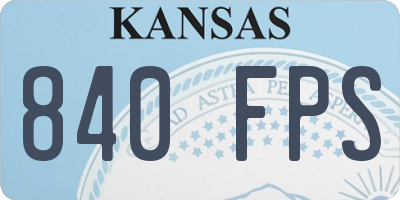 KS license plate 840FPS