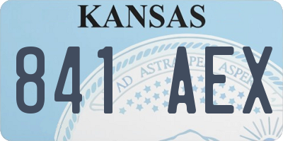 KS license plate 841AEX