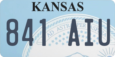 KS license plate 841AIU