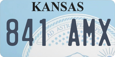 KS license plate 841AMX