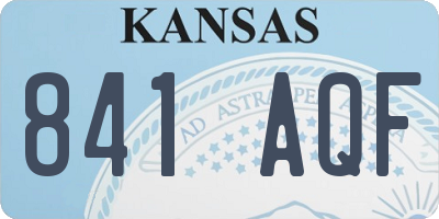 KS license plate 841AQF