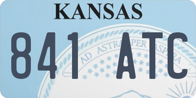 KS license plate 841ATC