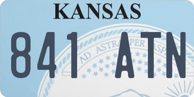 KS license plate 841ATN