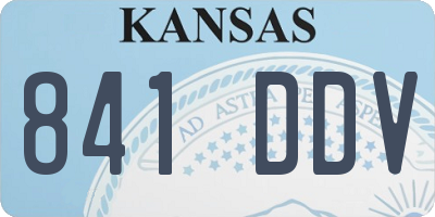 KS license plate 841DDV