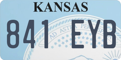 KS license plate 841EYB