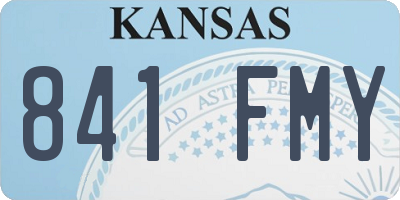 KS license plate 841FMY