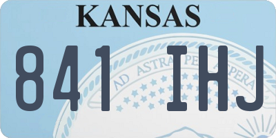 KS license plate 841IHJ