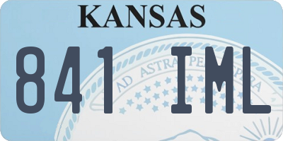 KS license plate 841IML