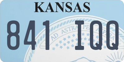 KS license plate 841IQQ