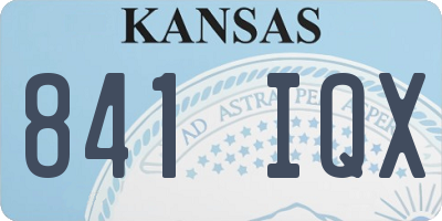 KS license plate 841IQX