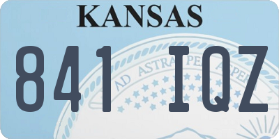 KS license plate 841IQZ