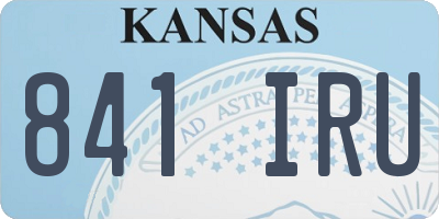 KS license plate 841IRU