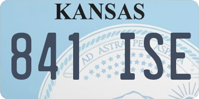 KS license plate 841ISE