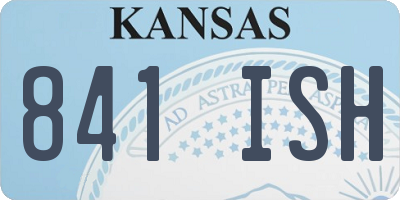 KS license plate 841ISH