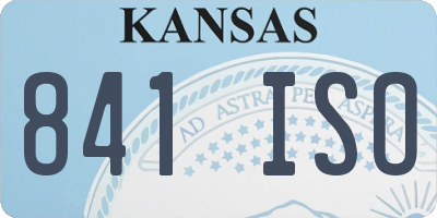 KS license plate 841ISO