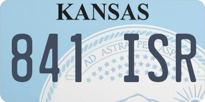 KS license plate 841ISR