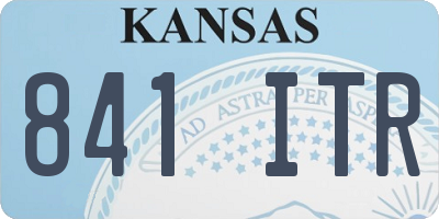 KS license plate 841ITR
