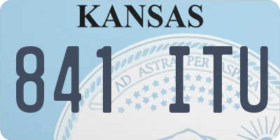 KS license plate 841ITU
