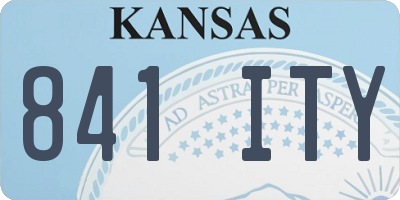 KS license plate 841ITY