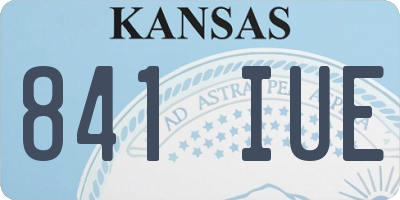 KS license plate 841IUE