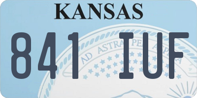 KS license plate 841IUF