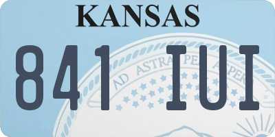 KS license plate 841IUI