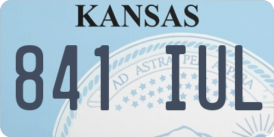 KS license plate 841IUL