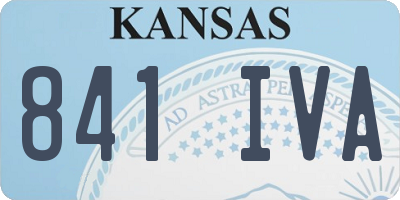 KS license plate 841IVA