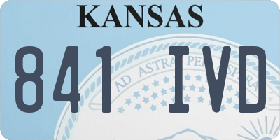 KS license plate 841IVD