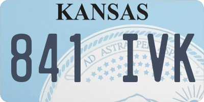 KS license plate 841IVK
