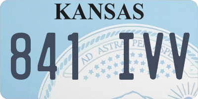 KS license plate 841IVV