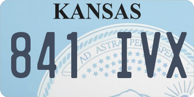 KS license plate 841IVX