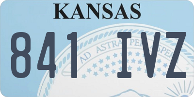 KS license plate 841IVZ