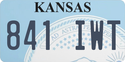KS license plate 841IWT