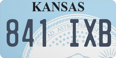 KS license plate 841IXB