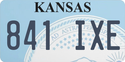 KS license plate 841IXE
