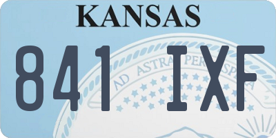 KS license plate 841IXF