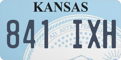 KS license plate 841IXH