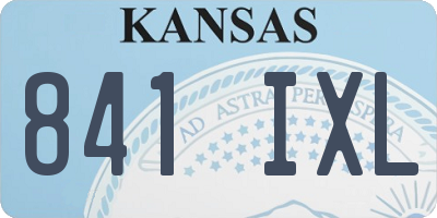 KS license plate 841IXL