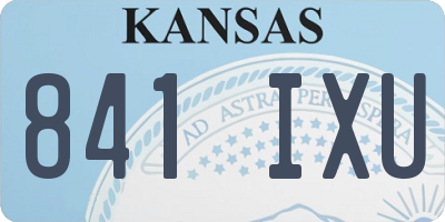 KS license plate 841IXU