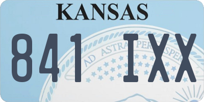KS license plate 841IXX
