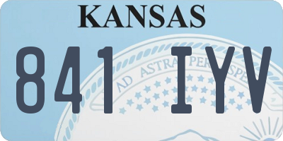 KS license plate 841IYV