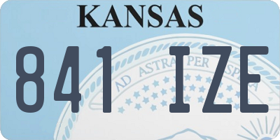 KS license plate 841IZE